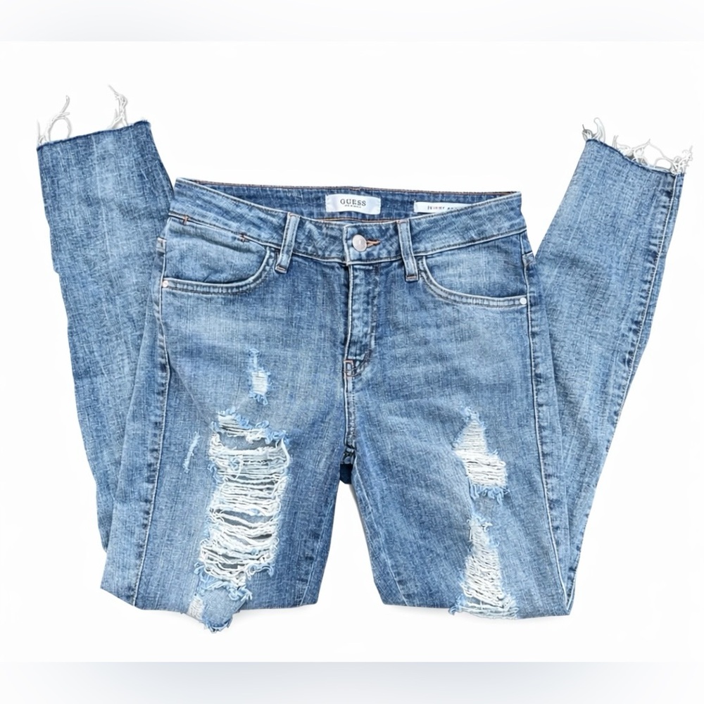 GUESS Distressed Skinny Ankle Jeans Women’s Size 26